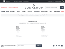 Tablet Screenshot of jomashop.resultspage.com